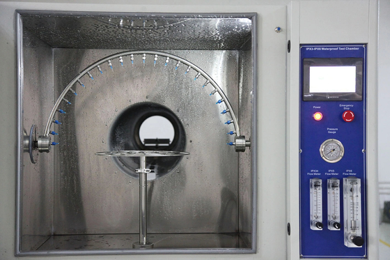 Automatic IPX3 IPX4 IPX5 IPX6 Environment Simulated Water Shower Rain Spray Testing Chamber For Waterproof Testing