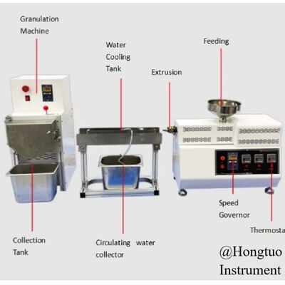 HT-SE-01 Laboratory Single Screw Extruder, High Precision Plastic Melt Extrusion Equipment with Cooling & Pelletizing Unit